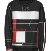 数字印花男装T恤矢量图