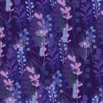 紫色植物花卉矢量图印花源文件