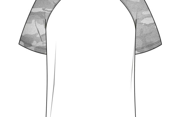 简约男装T恤矢量图