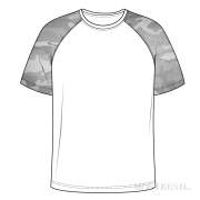 简约男装T恤矢量图