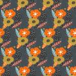 花卉拼接印花矢量图