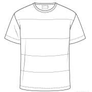 男装T恤矢量图