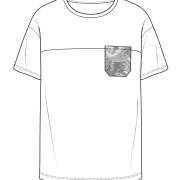 男装T恤设计矢量图