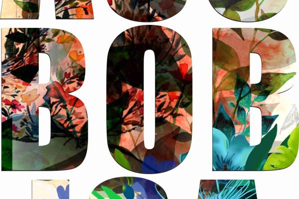 英文字母裁片印花矢量图