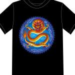 龙腾图案T恤印花图图片