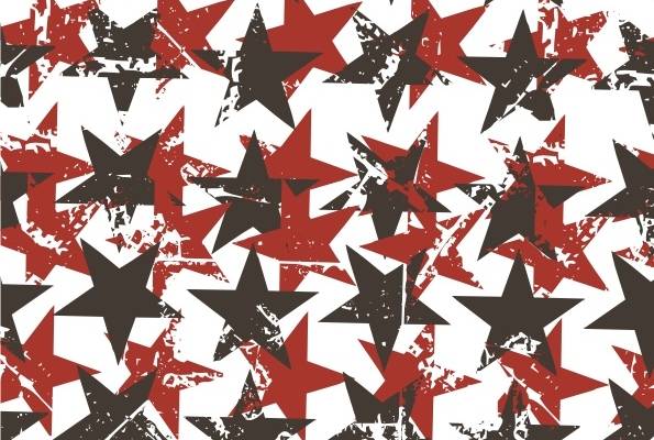 数码印花星星矢量图印花