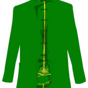 民族风男士上衣设计矢量图