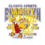 男孩篮球字母印花矢量图 卡通人物 童装印花 男童装印花 免费素材