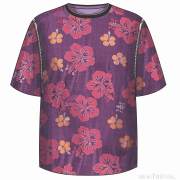 花色男装短袖T恤设计矢量图