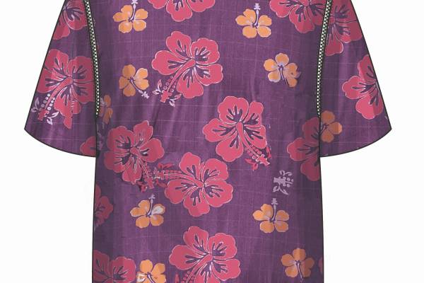 花色男装短袖T恤设计矢量图