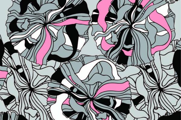 数码印花几何纹路数码印花矢量图