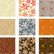 纺织面料印花素材矢量图