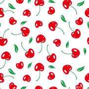 纺织数码印花樱桃花型印花图案