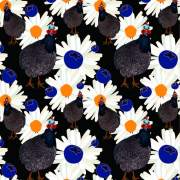 动物图案 鸡 植物花卉 花卉图案