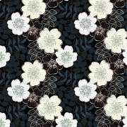 白色植物花卉矢量图数码印花源文件