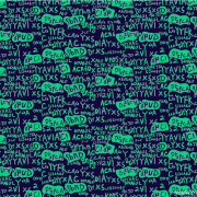 新款字母涂鸦矢量图纺织面料水印数码印花金昌分色稿文件