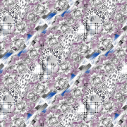 玫瑰花豹纹拼接矢量图纺织面料水印数码印花矢量图金昌分色稿源文件