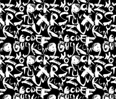 字母涂鸦拼接水印数码印花矢量图金昌分色稿源文件