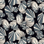 新款几何扇形纺织面料印花源文件水印数码印花金昌分色稿