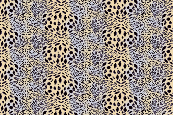 新款几何豹纹拼接纺织面料水印数码印花矢量图金昌分色稿