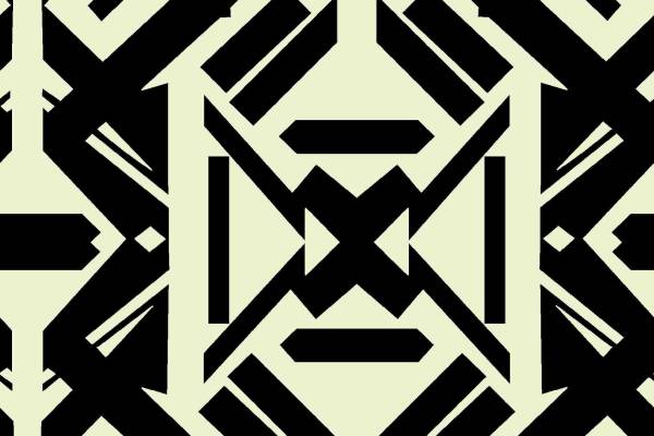 新款几何图案拼接矢量图服装纺织面料水印数码印花源文件金昌分色稿