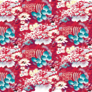 含苞待放荷花植物花卉矢量图纺织面料水印数码印花金昌源文件