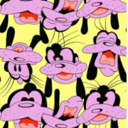 卡通狗狗高飞纺织面料印花花型金昌分色源文件