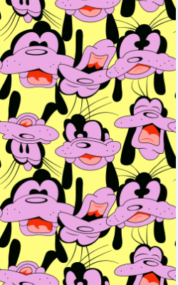 卡通狗狗高飞纺织面料印花花型金昌分色源文件