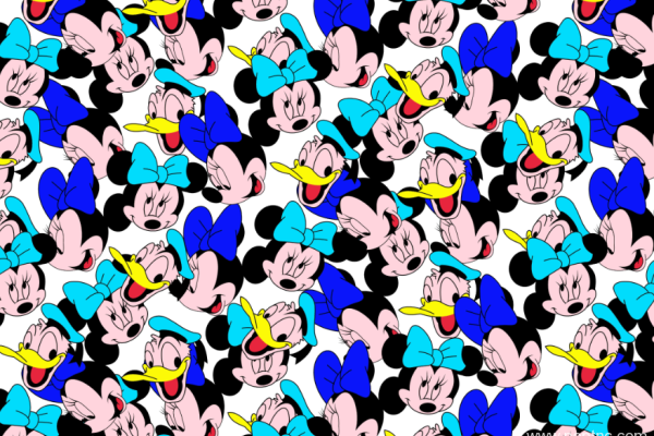 唐老鸭米老鼠印花矢量图纺织面料印花图案金昌分色稿源文件a2698-6