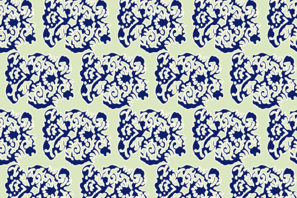 宝蓝色几何花纹矢量图纺织面料水印数码印花图案金昌分色稿文件A2698-9