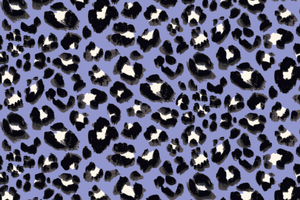 黑白豹纹蓝色底纹纺织面料水印数码印花矢量图金昌格式文件A2712