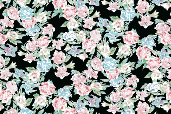 植物花卉矢量图玫瑰花图案纺织面料水印数码印花图案金昌格式源文件A2716