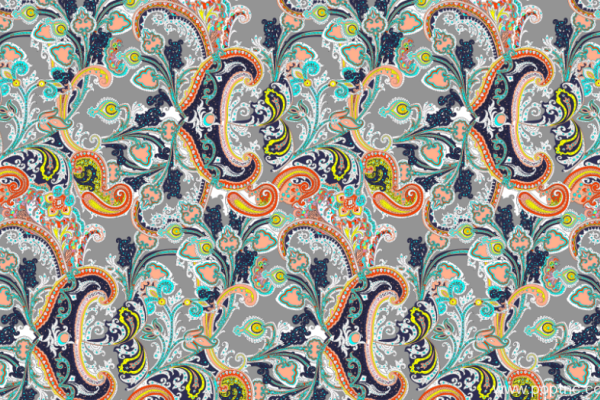 复古腰果植物花卉纺织印花矢量图金昌格式分色稿源文件a2720