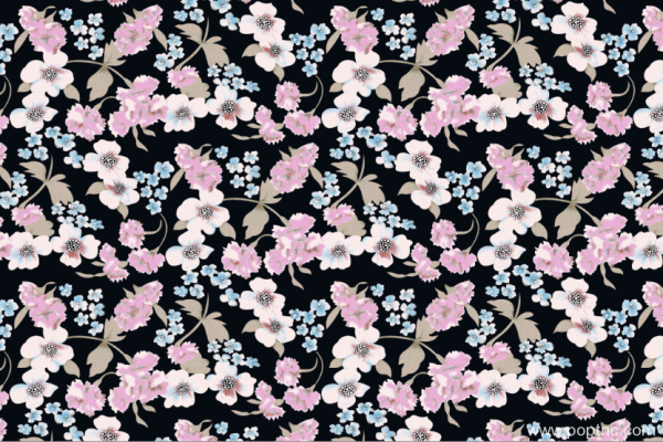 粉红色植物花朵纺织面料印花图案金昌格式分色稿源文件a2725