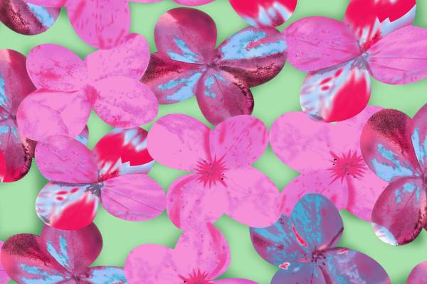 植物花卉粉色花朵纺织水印数码印花矢量图金昌分色稿源文件a2738-2