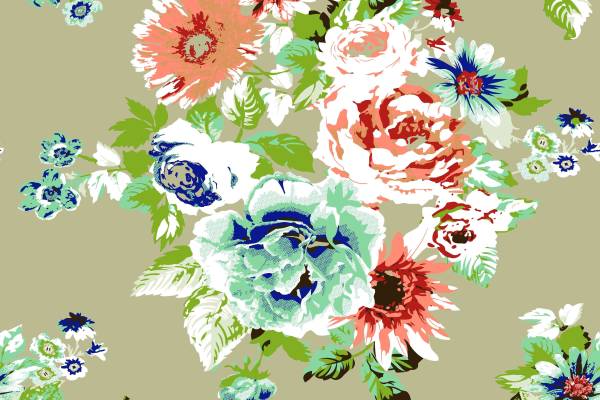 服装纺织面料印花花型牡丹花几何图金昌分色稿源文件A2768-3