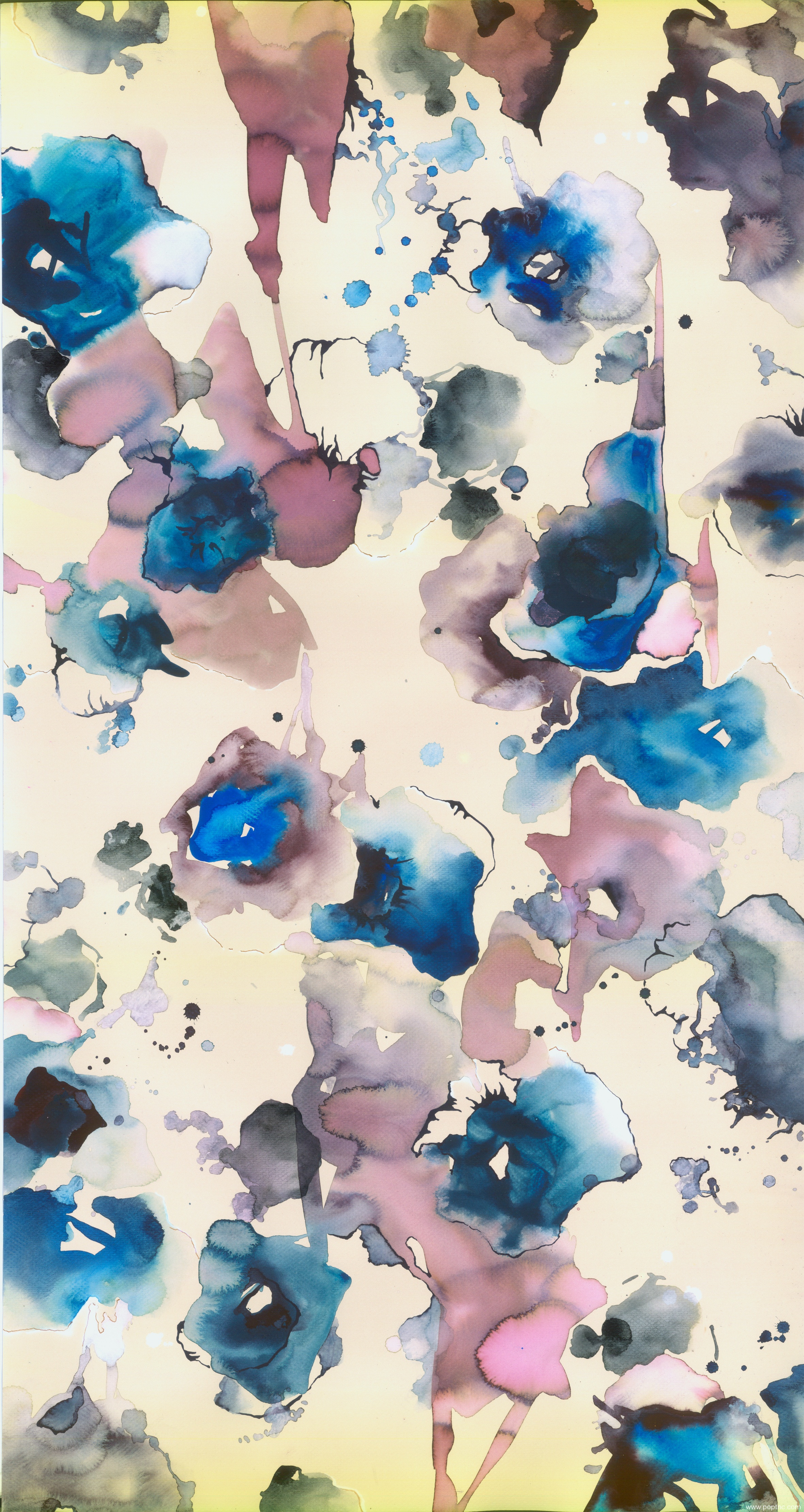 几何涂鸦花朵印花图案纺织面料印花花型