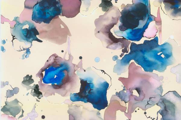 几何涂鸦花朵印花图案纺织面料印花花型