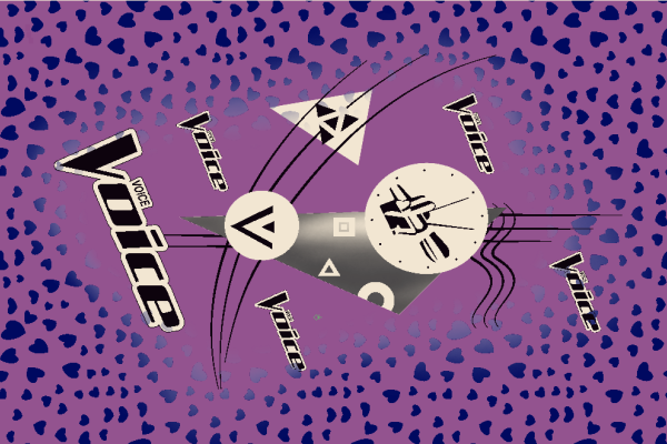 纺织印花花型心形图案字母拼接图案水印数码印花金昌分色稿A2777