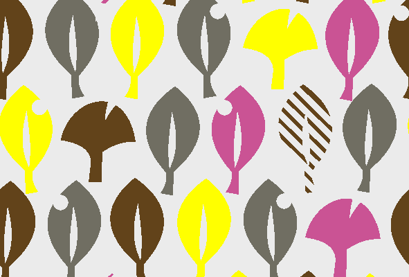 多彩几何扇形树叶花纹图案纺织面料印花花型水印数码印花金昌格式分色稿源文件a2778