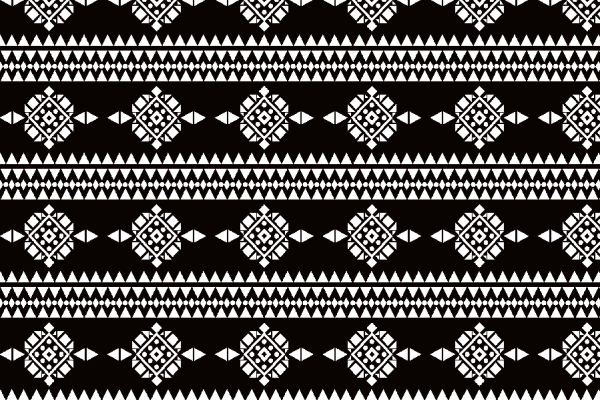 服装纺织面料印花花型几何黑白图案拼接矢量图水印数码印花金昌分色稿A2782-2