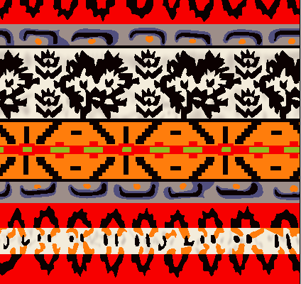 纺织面料印花花型水印数码印花矢量图多彩花纹拼接金昌格式源文件A2786-2