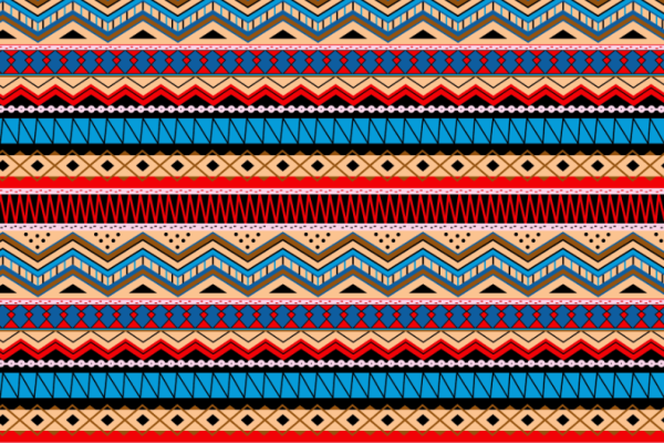 多彩几何波浪线花纹图案纺织面料水印数码印花金昌格式分色稿印花图案