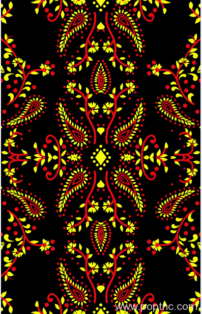 几何印花图案腰果花型纺织面料水印数码印花金昌格式印花花型