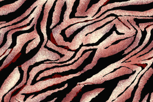 纺织面料水印数码印花矢量图斑马纹花型金昌格式矢量图A2845