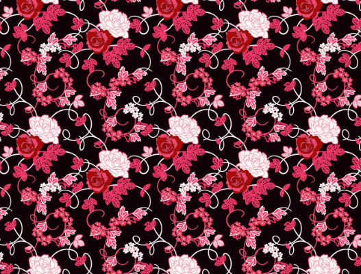 牡丹花印花矢量图纺织面料水印数码印花金昌格式分色稿a2848