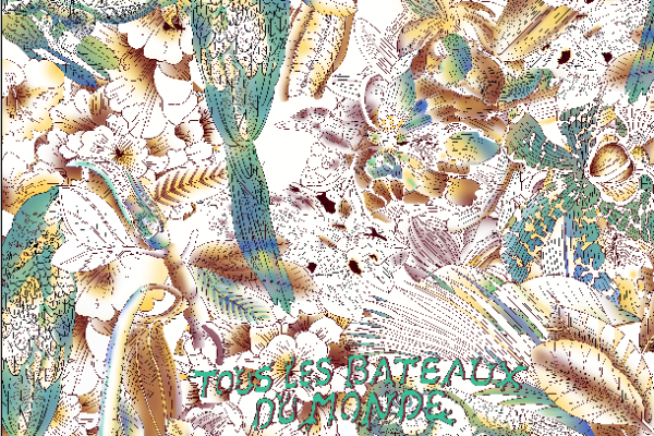 几何印花植物花卉鹦鹉图案矢量图纺织面料金昌花型