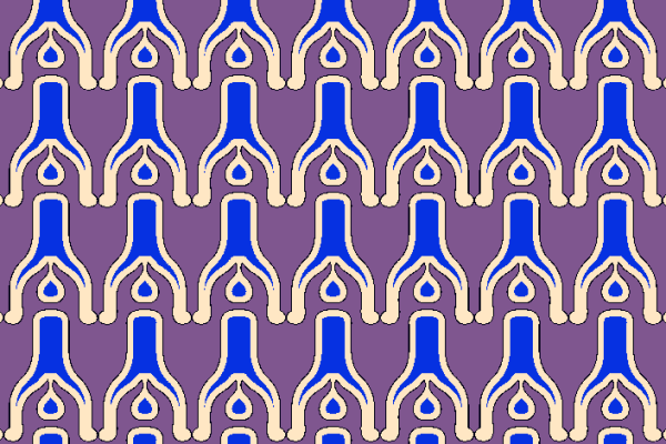 几何图案紫色底色纺织面料印花花型金昌格式分色稿