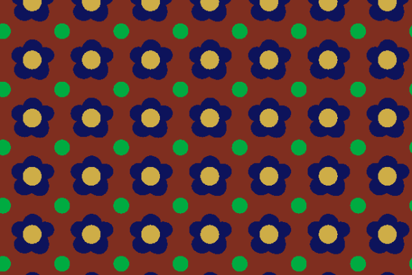 几何小花朵绿色圆点矢量图服装纺织面料水印数码印花金昌花型