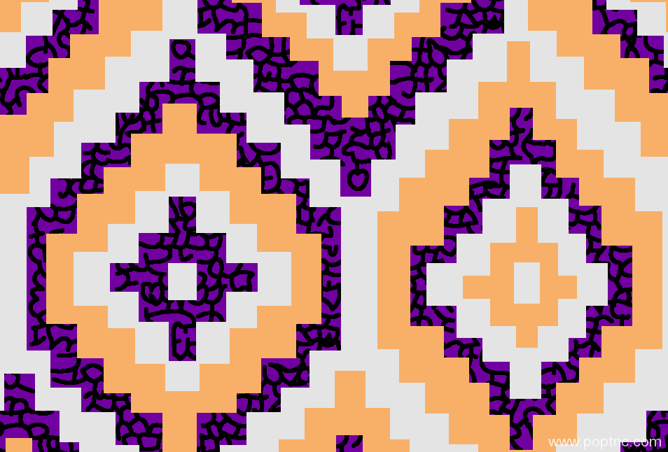 几何拼接马赛克图案印花花型纺织面料金昌花型